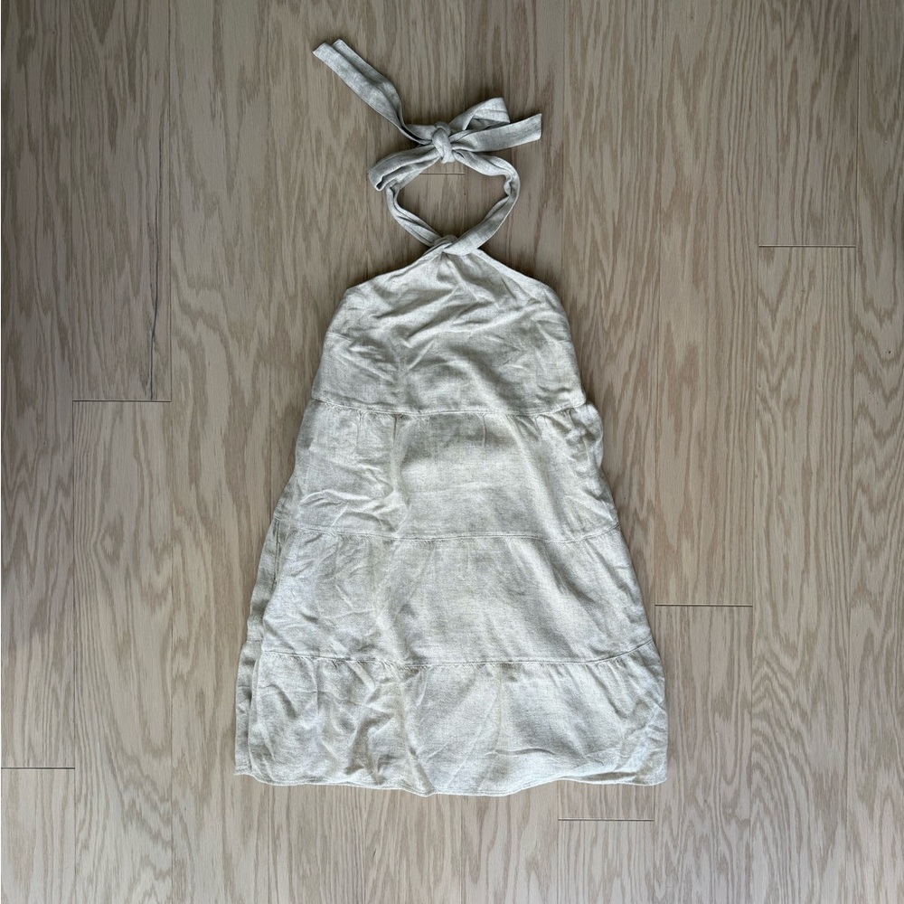 Abercrombie & Fitch Cream Halter Dress